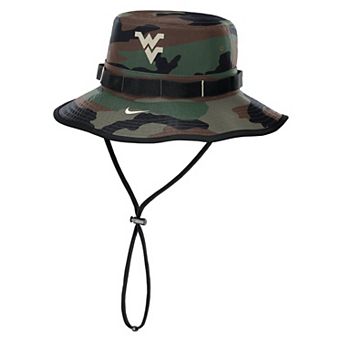 Men's Nike Camo West Virginia Mountaineers 2025 Military Appreciation Boonie Dri-FIT Bucket Hat