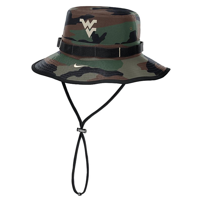 Men's Nike Camo West Virginia Mountaineers 2025 Military Appreciation Boonie Dri-FIT Bucket Hat, 