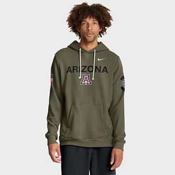 Men's Nike Olive Arizona Wildcats 2025 Military Appreciation Dri-FIT Hoodie