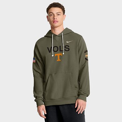 Men's Nike Olive Tennessee Volunteers 2025 Military Appreciation Dri-FIT Hoodie