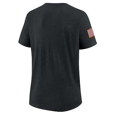Women's Nike Black Ohio State Buckeyes 2025 Military Appreciation Dri-FIT T-Shirt