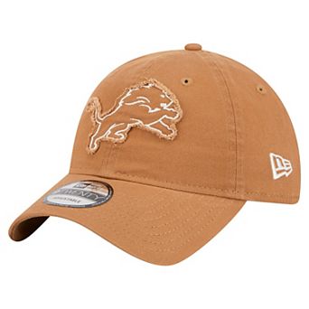 Men's New Era Brown Detroit Lions Stamp 9TWENTY Adjustable Hat