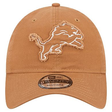 Men's New Era Brown Detroit Lions Stamp 9TWENTY Adjustable Hat