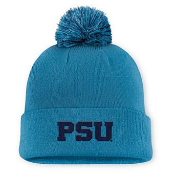 Men's Nike Turquoise Penn State Nittany Lions Primetime Peak Campus Cuffed Knit Hat with Pom