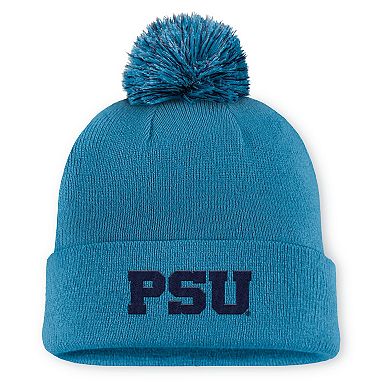 Men's Nike Turquoise Penn State Nittany Lions Primetime Peak Campus Cuffed Knit Hat with Pom