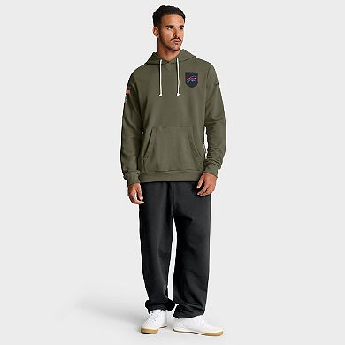 Men's Nike Olive Buffalo Bills Big & Tall 2025 Salute to Service Sideline Dominant Force Dri-FIT Hoodie
