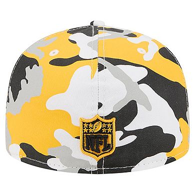 Men's New Era Gold/Black Pittsburgh Steelers 59FIFTY Fitted Hat
