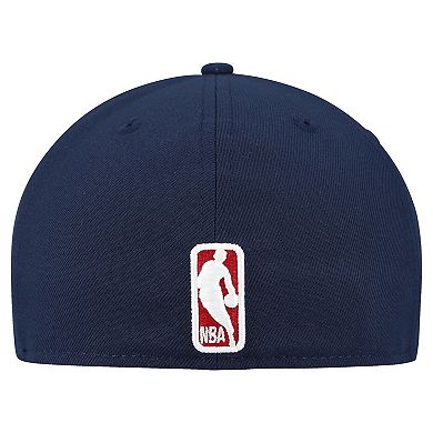 Men's New Era Navy Denver Nuggets Tri-Hit 59Fifty Fitted Hat