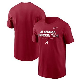 Men's Nike Crimson Alabama Crimson Tide 2025 Courtside Basketball Performance T-Shirt
