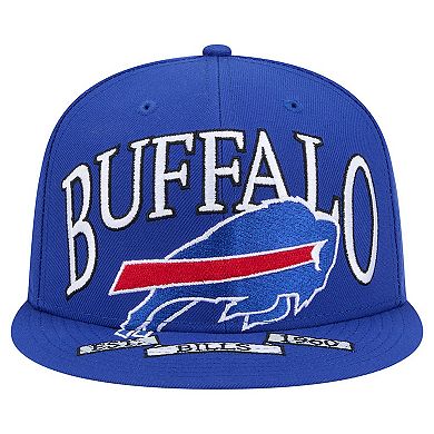 Men's New Era Royal Buffalo Bills Oversized 59FIFTY Fitted Hat