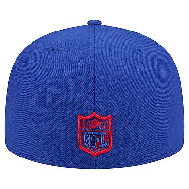 Men's New Era Royal Buffalo Bills Oversized 59FIFTY Fitted Hat