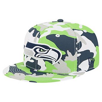 Men's New Era Neon Green/College Navy Seattle Seahawks 59FIFTY Fitted Hat