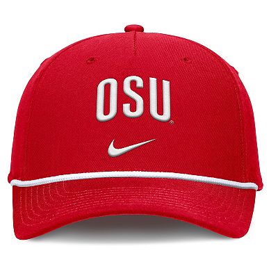 Men's Nike Scarlet Ohio State Buckeyes Rise Campus Adjustable Hat