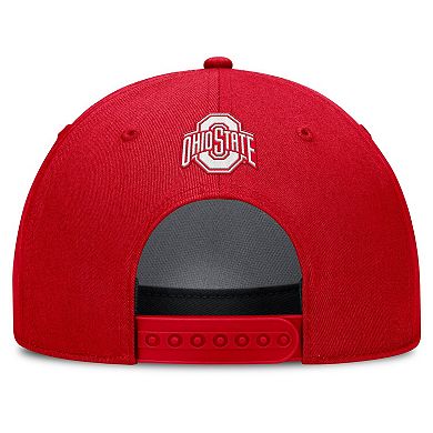 Men's Nike Scarlet Ohio State Buckeyes Rise Campus Adjustable Hat