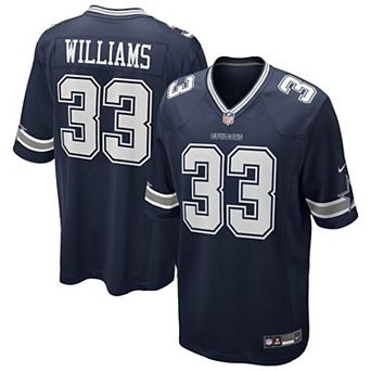 Men's Nike Javonte Williams Navy Dallas Cowboys Team Game Jersey