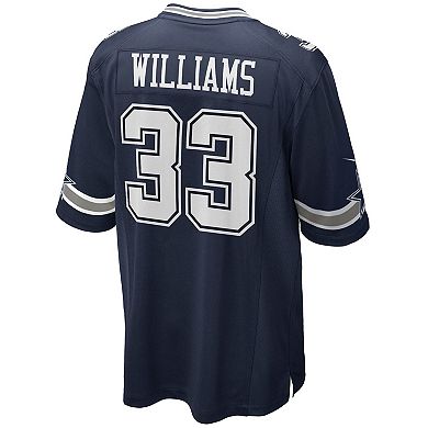 Men's Nike Javonte Williams Navy Dallas Cowboys Team Game Jersey