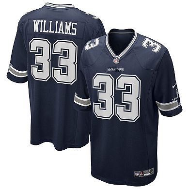 Men's Nike Javonte Williams Navy Dallas Cowboys Team Game Jersey