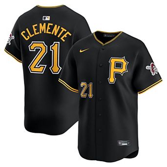 Men's Nike Roberto Clemente Black Pittsburgh Pirates Alternate Limited Jersey