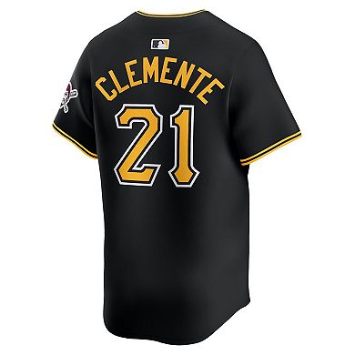 Men's Nike Roberto Clemente Black Pittsburgh Pirates Alternate Limited Jersey