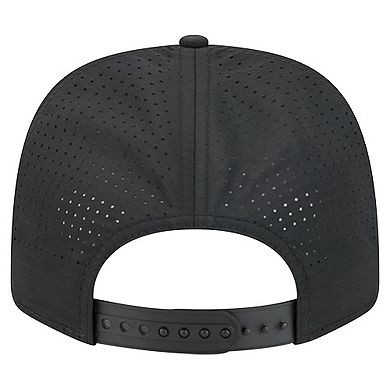 Men's New Era Black Purdue Boilermakers Script Performance Rope 9SEVENTY Adjustable Hat