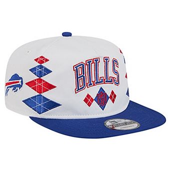 Men's New Era White Buffalo Bills Argyle 19TWENTY Adjustable Hat