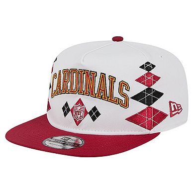 Men's New Era White Arizona Cardinals Argyle 19TWENTY Adjustable Hat