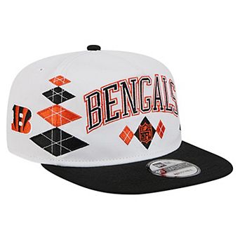 Men's New Era White Cincinnati Bengals Argyle 19TWENTY Adjustable Hat