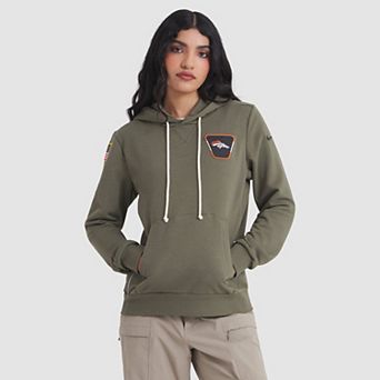 Women's Nike Olive Denver Broncos 2025 Salute to Service Sideline Standard Issue Dri-FIT Hoodie