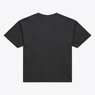 Men's Mitchell & Ness Black Denver Broncos Downtown Collection Premium Vintage Logo T-Shirt