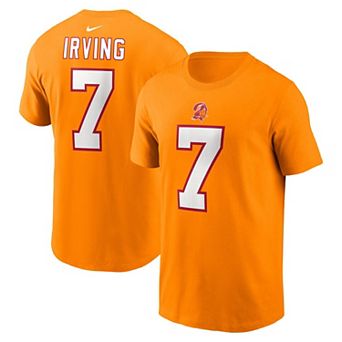 Men's Nike Bucky Irving Orange Tampa Bay Buccaneers Player Name & Number T-Shirt