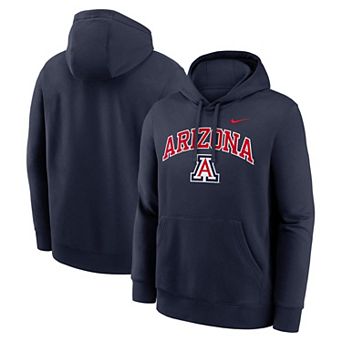 Men's Nike Navy Arizona Wildcats Club Fleece Arch Pullover Hoodie