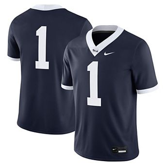 Men's Nike #1 Navy Penn State Nittany Lions Alternate Game Jersey