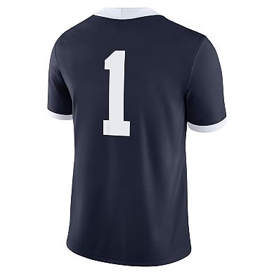 Men's Nike #1 Navy Penn State Nittany Lions Alternate Game Jersey