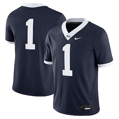 Men's Nike #1 Navy Penn State Nittany Lions Alternate Game Jersey