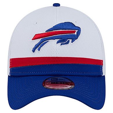 Men's New Era White/Royal Buffalo Bills Dashmark Rays 39THIRTY Flex Hat