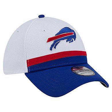 Men's New Era White/Royal Buffalo Bills Dashmark Rays 39THIRTY Flex Hat