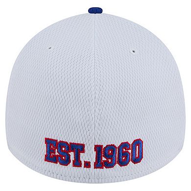 Men's New Era White/Royal Buffalo Bills Dashmark Rays 39THIRTY Flex Hat
