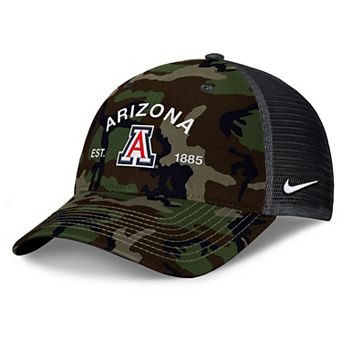 Men's Nike Camo Arizona Wildcats 2025 Military Appreciation Rise Adjustable Trucker Hat