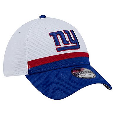 Men's New Era White/Royal New York Giants Dashmark Rays 39THIRTY Flex Hat