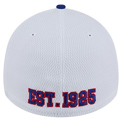 Men's New Era White/Royal New York Giants Dashmark Rays 39THIRTY Flex Hat