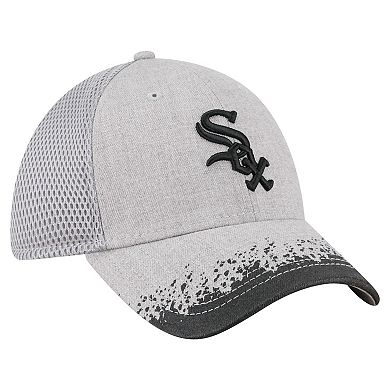 Men's New Era Gray Chicago White Sox Visor Paint Splatter 39THIRTY Flex Hat