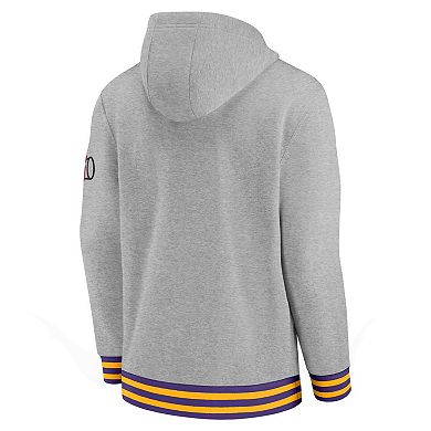 Men's Nike Heather Gray LSU Tigers Legacy Retro Pullover Hoodie