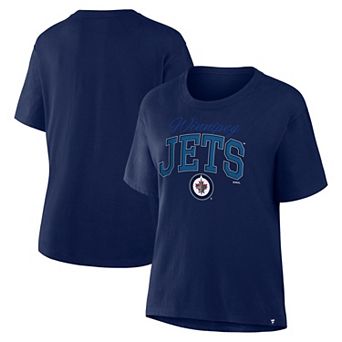 Women's Fanatics Navy Winnipeg Jets Line Change Legacy T-Shirt