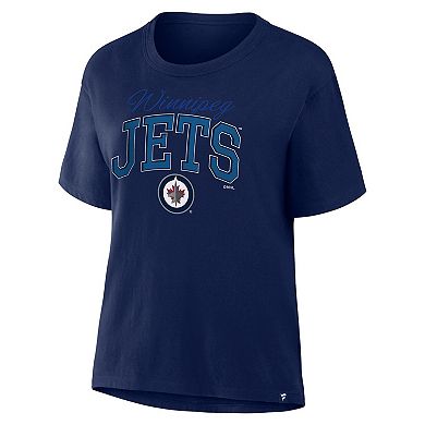 Women's Fanatics Navy Winnipeg Jets Line Change Legacy T-Shirt