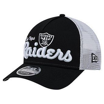Men's New Era Black Las Vegas Raiders Side Lines 9FORTY Adjustable Hat