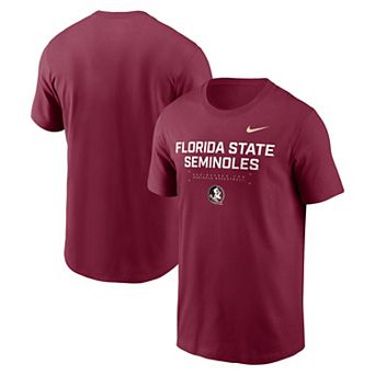 Men's Nike Garnet Florida State Seminoles 2025 Courtside Basketball Performance T-Shirt