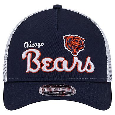 Men's New Era Navy Chicago Bears Side Lines 9FORTY Adjustable Hat