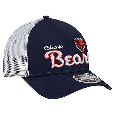 Men's New Era Navy Chicago Bears Side Lines 9FORTY Adjustable Hat