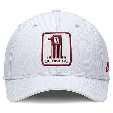 Men's Nike White Oklahoma Sooners Rise Academic Dri-FIT Flex Hat