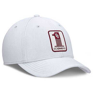Men's Nike White Oklahoma Sooners Rise Academic Dri-FIT Flex Hat